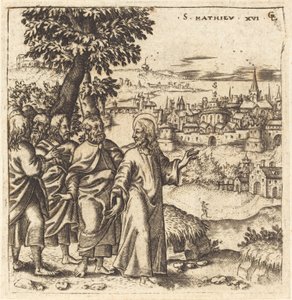 Chrystus upomina swoich uczniów autorstwa Leonard Gaultier