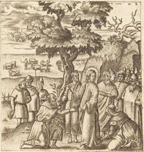 Chrystus uzdrawia chorą kobietę autorstwa Leonard Gaultier