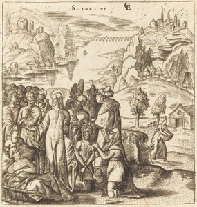 Chrystus uzdrawia chorych autorstwa Leonard Gaultier