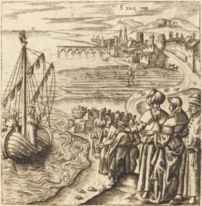 Chrystus nad jeziorem autorstwa Leonard Gaultier