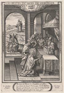 Les Festes du mois de Feburier (luty: Oczyszczenie Dziewicy) autorstwa Leonard Gaultier