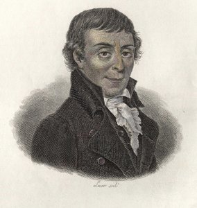 Portret opata Gaultiera (1746-1818), profesora i metodyka francuskiego szkolnictwa ogólnego. W „”Portretach pożytecznych mężczyzn”” autorstwa Leonard Gaultier