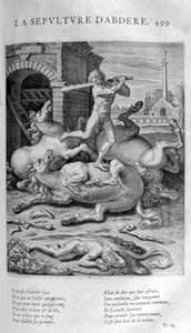 Pogrzeb Abdere, 1615 autorstwa Leonard Gaultier