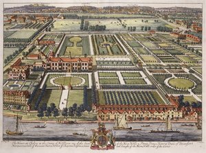 Dom w Chelsea w hrabstwie Middlesex wyryty przez Johannesa Kipa (ok. 1652-1722)