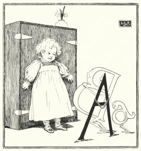 Wielkie A, małe a, Bouncing B (grawerowanie) autorstwa Leonard Leslie Brooke