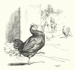 Higgly Piggly, moja czarna kura (grawerunek) autorstwa Leonard Leslie Brooke