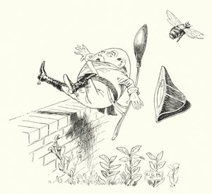 Humpty Dumpty siedział na ścianie (grawerunek)
