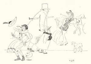 Jeśli kichasz w poniedziałek, kichasz w niebezpieczeństwie (grawerunek) autorstwa Leonard Leslie Brooke