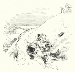 Jack i Jill weszli na wzgórze (grawerowanie) autorstwa Leonard Leslie Brooke