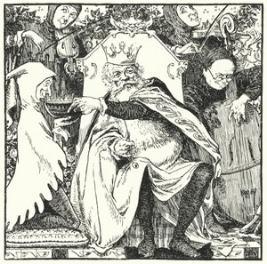 Stary Król Cole (grawerowanie) autorstwa Leonard Leslie Brooke
