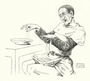 Peter Piper zerwał dziobek marynowanej papryki (grawerunek) autorstwa Leonard Leslie Brooke