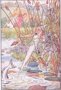 Królewna Śnieżka i Czerwona Róża, lata 20. autorstwa Leonard Leslie Brooke