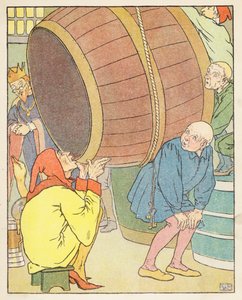 Złota gęś (kolorowa litografia) autorstwa Leonard Leslie Brooke