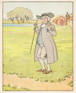 Złota gęś (kolorowa litografia) autorstwa Leonard Leslie Brooke