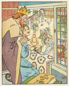 Złota gęś (kolorowa litografia) autorstwa Leonard Leslie Brooke