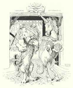 Lew i jednorożec walczyli o koronę (rycina) autorstwa Leonard Leslie Brooke