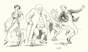 Tom był synem dudziarza (grafika) autorstwa Leonard Leslie Brooke