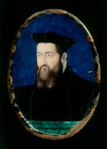 Portret prałata, dzieło w majolice Leonarda Limosina zachowane w Museo Nazionale del Bargello we Florencji