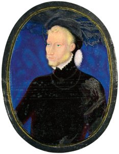 Portret mężczyzny, emalia, malowany na miedzi, XVI w., 1931