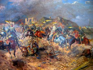 Atak polskich ułanów na bolszewików pod Słuuckiem, 1919