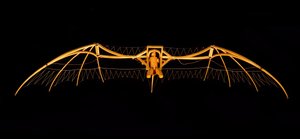 Model szybowca Leonarda da Vinci (Leonardo da Vinci) - Muzeum Nauki i Techniki Leonarda da Vinci, w Mediolanie autorstwa Leonardo da (after) Vinci