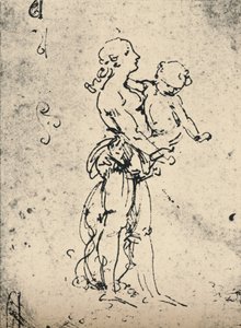 Kobieta niosąca dziecko, ok. 1481 r. 1945 autorstwa Leonardo da Vinci