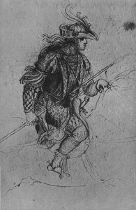 Młodość na koniu, ok. 1480 1945 r. autorstwa Leonardo da Vinci