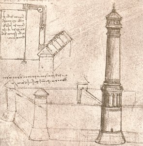 Architektura dla zamków, c1472-c1519 1883 autorstwa Leonardo da Vinci