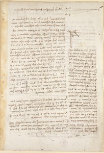 Arundel 263, f.26 Notatki i wykresy dotyczące skróconej metody pomiaru odległości, z „Codex Arundel” (pióro i atrament na papierze) autorstwa Leonardo da Vinci