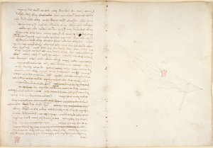 Arundel 263, f.57v, f.46 Notatki o wodzie, z „Codex Arundel” (pióro i atrament na papierze) autorstwa Leonardo da Vinci