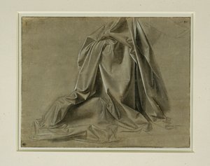 Daperie dla figurki manekina ... autorstwa Leonardo da Vinci