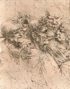 Rysunek karykatur, c1472-c1519 1883 autorstwa Leonardo da Vinci