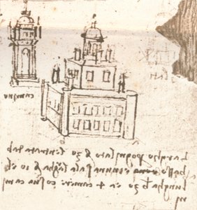 Rysunki projektów zamków i willi, c1472-c1519 1883 autorstwa Leonardo da Vinci