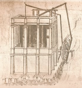 Rysunki projektów zamków i willi, c1472-c1519 1883 autorstwa Leonardo da Vinci