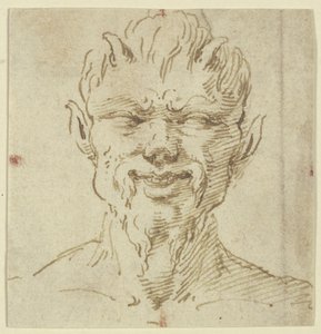 Głowa fauna autorstwa Leonardo da Vinci