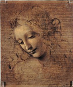 Głowa kobiety autorstwa Leonardo da Vinci