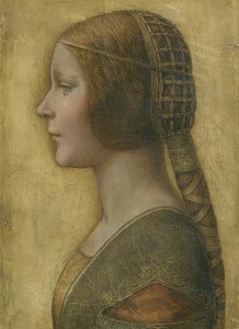 Piękna księżniczka. Um 1496 autorstwa Leonardo da Vinci