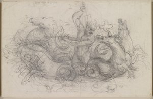 Leonardo da Vinci - Neptun, ok. 1504-5 r. autorstwa Leonardo da Vinci
