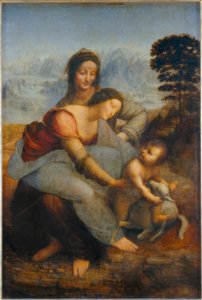 Leonardo da Vinci, Hl. Anna Selbdritt autorstwa Leonardo da Vinci