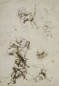 Leonardo da Vinci, obiekt 1857.0110.1 - recto (British Museum) autorstwa Leonardo da Vinci