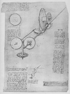 Maszyna do kształtowania prętów żelaznych do produkcji armat, c1480 1945 autorstwa Leonardo da Vinci