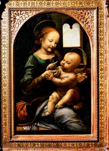 Madonna z kwiatem, Madonna Benois, 1478. autorstwa Leonardo da Vinci