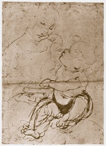 Madonna z Talerzem Owocowym, 1480-82 autorstwa Leonardo da Vinci