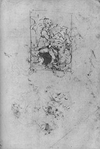 Panna z jednorożcem, c1478-1480 1945 autorstwa Leonardo da Vinci