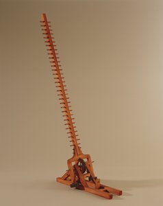 Modelowa rekonstrukcja projektu da Vinci dla drabiny (drewno i metal)