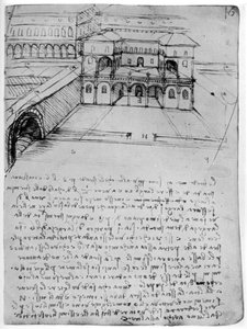 Plan idealnego miasta, 1488-1490 1954. autorstwa Leonardo da Vinci