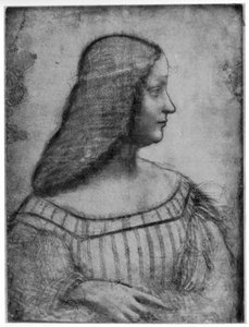 Portret Isabelli dEste, 1500 1954. autorstwa Leonardo da Vinci