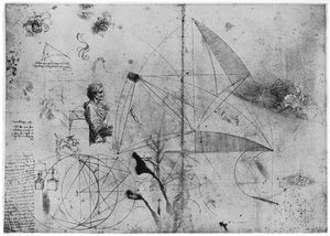Arkusz studiów, koniec XV lub początek XVI w. 1954. autorstwa Leonardo da Vinci