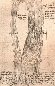 Szkicowa mapa Loary w Amboise, Francja, c1472-c1519 1883 autorstwa Leonardo da Vinci