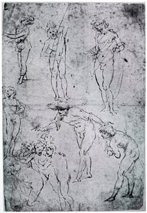 Studia do Adoracji Trzech Króli, XV w., 1954 autorstwa Leonardo da Vinci